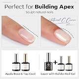 Modelones Builder Gel with Base Coat Top Coat Set 3Pcs No Wipe view 6