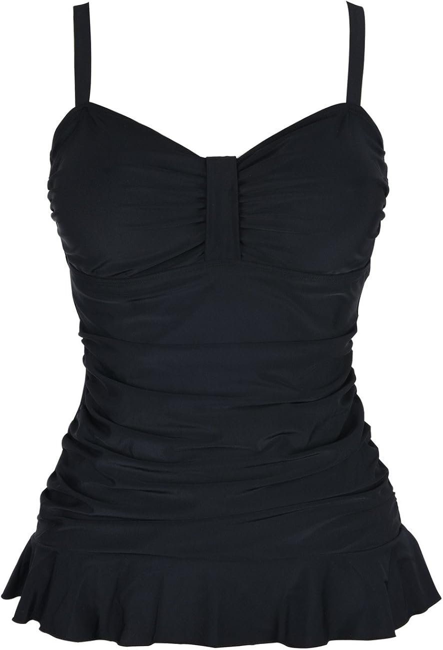 ruffle hem swimsuit