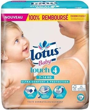 Lotus Baby Couches Touch Taille 4 7 14 Kg Le Paquet De 38 Amazon Fr Beaute Et Parfum