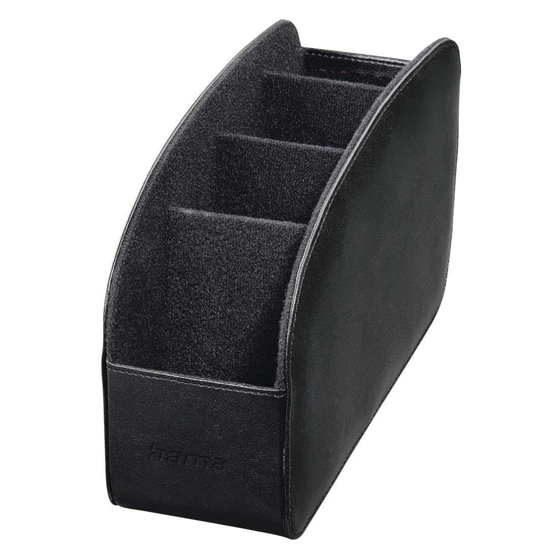 Hama "Major Remote Control Holder (Space for 4 Remote Controls, Ideal as Desk Organiser, Storage for Remote Control, Pens, Mobile Phone, Glasses etc.) Black