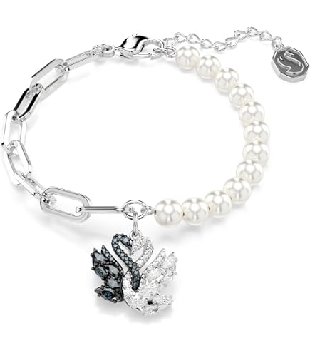 Amazon.com: Swarovski Crystal Authentic Swan Lake Bangle, White