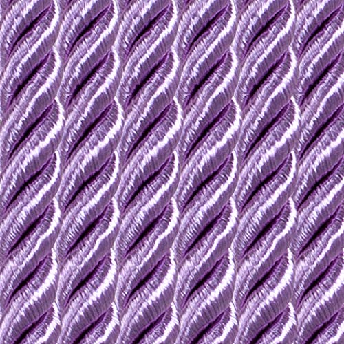 Home Queen Rope Tie Backs for Window Curtain with 2 Hooks, Hand Knitting Buckle Cord Drapery Holdbacks, Set of 2, Lilac
