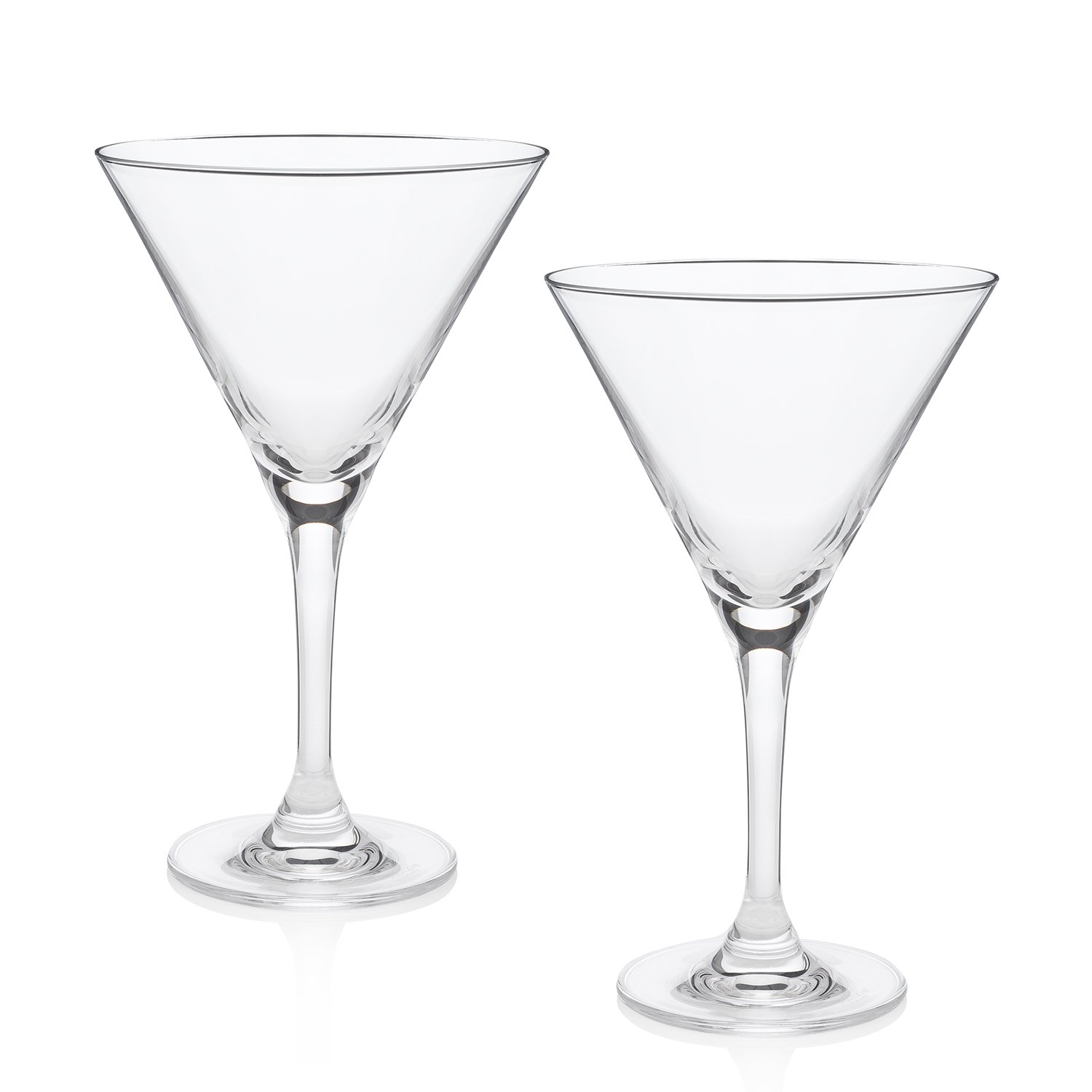 HISTORY COMPANY World's Best Martini Glass (Duke's Bar Set of 2) Clear