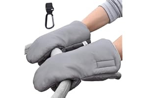 Evencaphy Anti-Freeze Stroller Gloves Universal Stroller Mittens Hand Muffs for Pram Golf Cart Pet Gear Shopping Cart Handbar