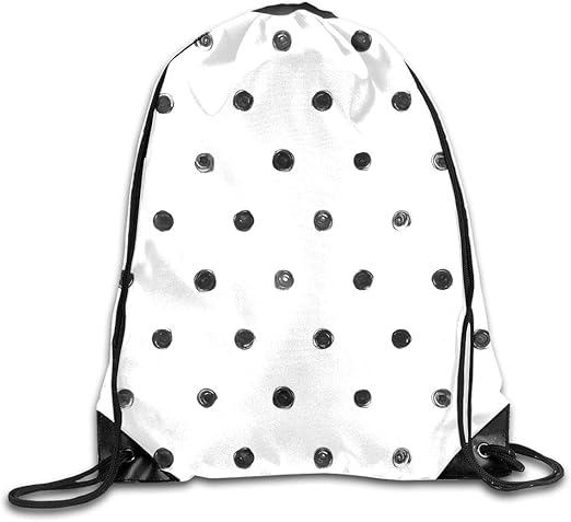 white drawstring backpack