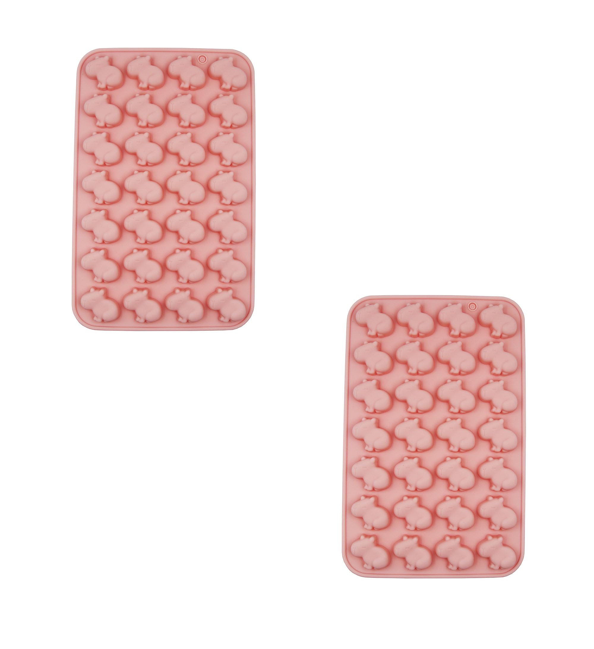 Photo 1 of 2 Pack Chocolate Molds,28-Cavities Capybara Shaped Silicone Mold for Chocolate,Candy,Cake Decoration,Jelly,Candles