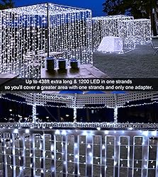 438ft String Lights 1200 LED Extra Long Christmas