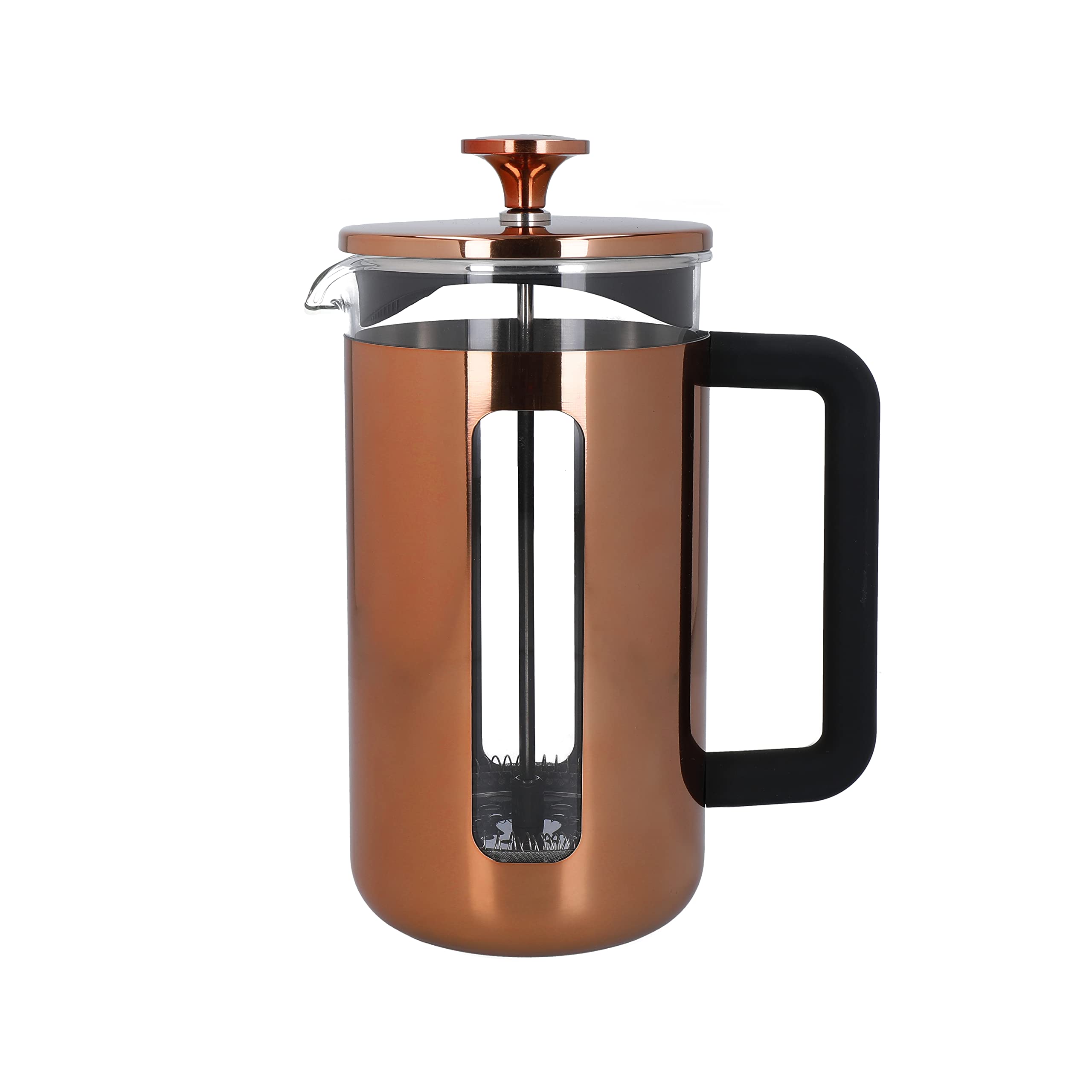 La Cafetière Pisa Stainless Steel Cafetière, Eight Cup, Copper, Gift Boxed