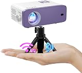 VOPLLS Mini Projector 1080P WiFi Bluetooth 15000L Portable Outdoor Home Theater view 1
