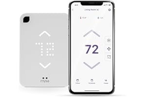 Mysa Smart Thermostat for Mini-Split Heat Pumps & AC | Smart Controller Replaces Remote | Control with 100% Free App | No Subscription | Easy Setup | HomeKit, Alexa, Google Home | Wi-Fi Programmable
