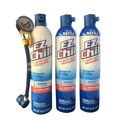 Idq Ac Pro R12 IDQ Interdynamics EZ Chill 36oz R134A Refrigerant AC Recharge 3 Cans ...