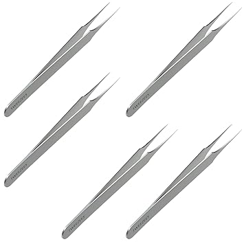 Amazon Com Ingrown Hair Tweezers Pointed Tip 5 Pack