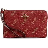 Amazon.com: Coach muñequera con cierre angular para mujer en piel y lona, S  : Ropa, Zapatos y Joyería
