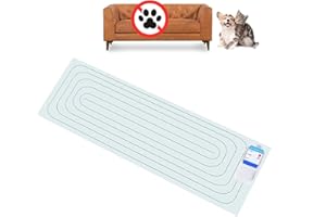 PAPARELA Scat Shock Mat for Dogs and Cats Indoor, Pet Shock Mats for Training Pets, Electric Repellent Mat Keeps Dogs and Cats Off Counter, Couch and Sofa, 3 Training Modes (One Piece 60"x 12")