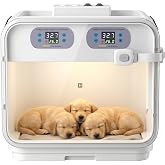 HDMATRL Puppy Incubator, Intelligent Constant Temperature Pet Brooder, Kitten Incubator for Newborn Puppies, Kittens, Small Mammals &amp; Birds