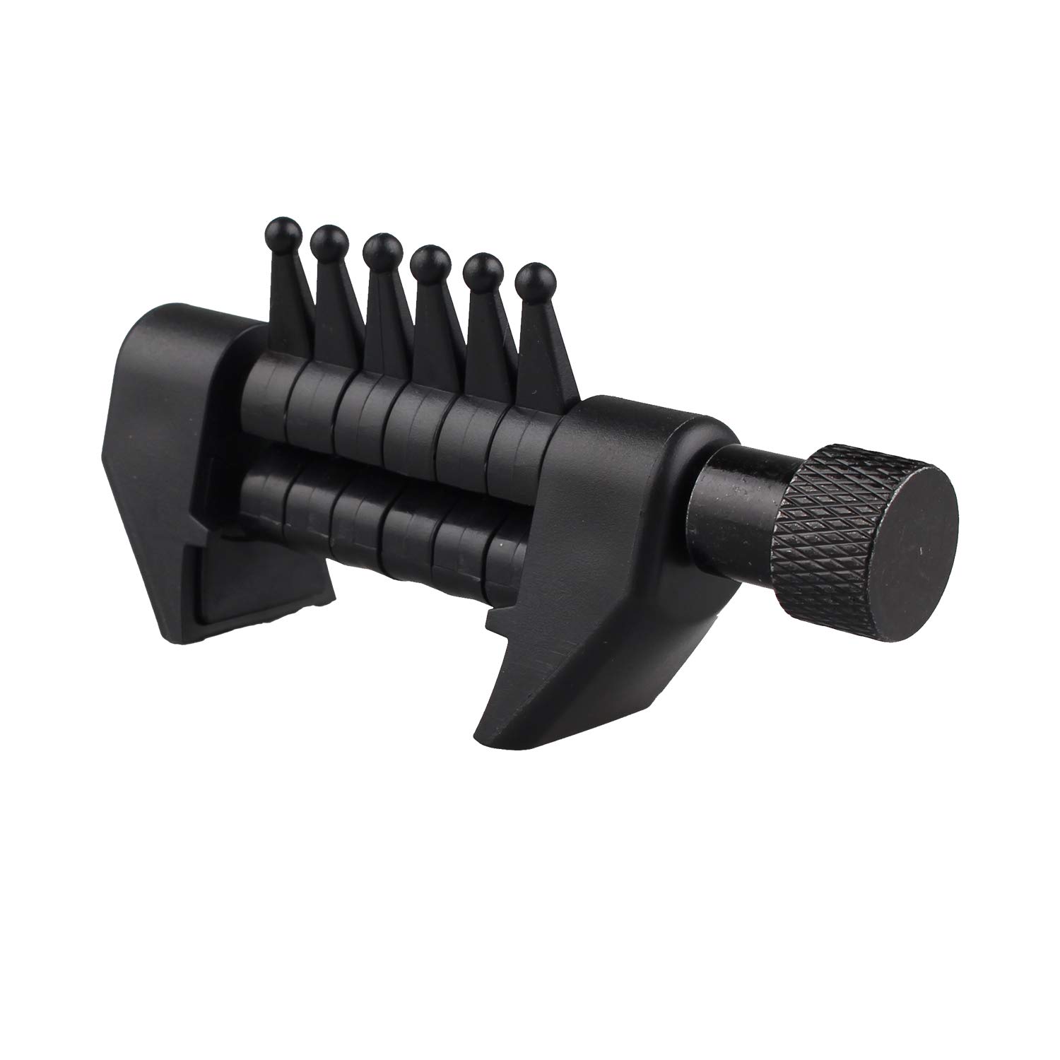 Futheda Guitar Capo, Variable Tuning, Black Plastic with Leather Grip, Compact, For Guitar