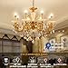 E12 LED Bulb 60W Equivalent - Albrillo 6W LED Candelabra Bulb, Warm White 2700K Decorative G14 Globe Light Bulbs for Ceiling Fan, Non Dimmable 4 Pack