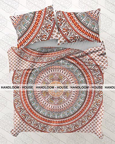 Indian Duvet Doona Cover Comforter Mandala Hippie Bohemian Queen Size Quilt Coverby Handloom House by Handloom House