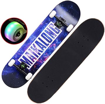 Amazon ウェーブボード31インチデッキスケートボード 初心者向け4輪フラッシュモデルスケートボードプロフルスケートボード 女の子 男の子 子供 大人 スケートボードバランストレーニングスケートボード初心者 スケートボード本体