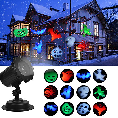 KMASHI Laser Projector Lights Show Led Landscape Super Bright Spotlight Waterproof Rotating Outdoor and Indoor Decoration holiday Lights