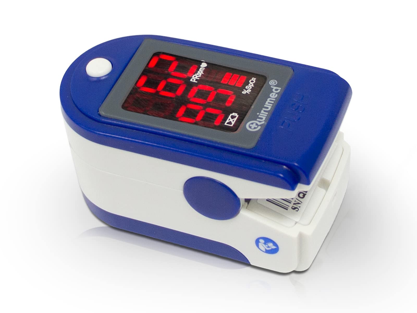 quirumed oxym2000 Handheld Pulse Oximeter and Oxygen Saturation Pulse Meter Blue