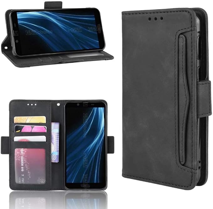 Sharp Aquos Sense2 Sh M08 Sh 01l Shv43 Case Sharp Aquos Sense2 Sh M08 Sh 01l Shv43 Wallet And Case Luckyandery Pu Leather Stand Card Slots Money Pocket Sharp Aquos Sense2 Sh M08 Sh 01l Shv43 Wallet Case Cover Black
