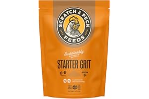 SCRATCH AND PECK FEEDS Scratch and Peck Starter Grit Supplement for Chickens and Ducks - 7 lbs Bag - Essential Supplement for Gizzard and Digestive Health - Sustainably Sourced