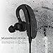 Otium Wireless Bluetooth Headphones IPX4 Sweatproof Headsets Adjustable Earbuds Retractable TPU Earhook Stereo Noise Cancelling Earphones with Mic for Workout Gym