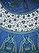 India Arts Floral Peacock Round Cotton Tablecloth 72