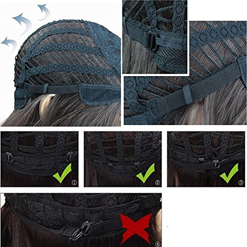 S-noilite Short Fluffy Curly Hair Wig Women Natural Brown Cosplay Daily Party Costume Full Wigs