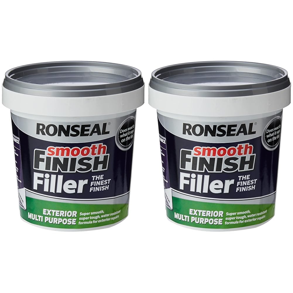 Ronseal - Smooth Finish Exterior Multi Purpose Ready Mix Filler Tub 1.2 kg (Pack of 2)