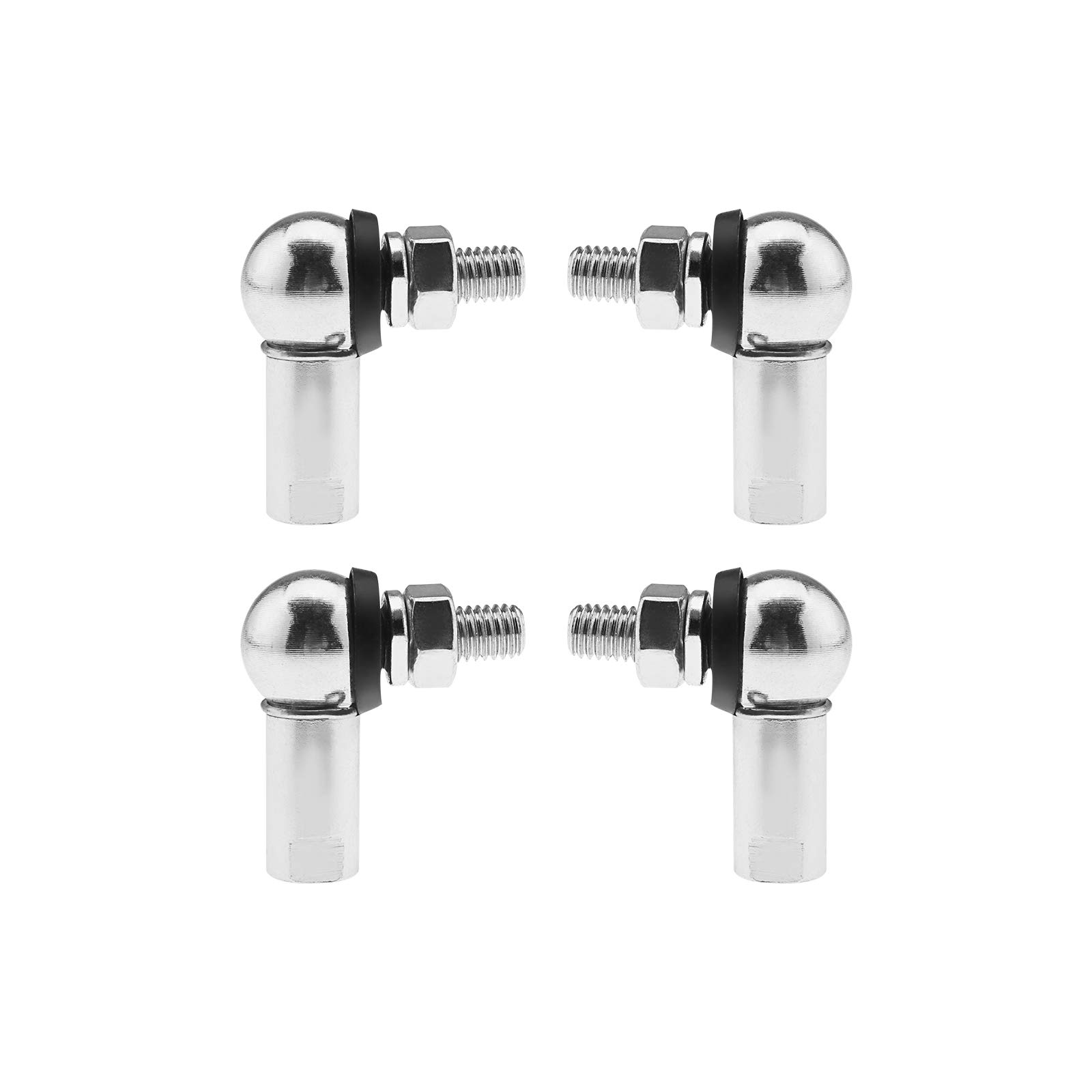OTOTEC 4Pcs Angle Linkage Ball Joint Kit, with Spring Clip Dust Seal CS DIN 71802 Gear Linkage Replacements -M6 (LH and RH)