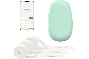 SUPVAN E10 Bluetooth Label Maker Machine with 3 Tapes, Continuous Waterproof Label, Versatile App with 35 Fonts and 1k+ Icons