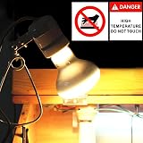 DERNORD 100W Reptile Heat Lamp E27 Build Pack 2 Daylight Bulbs Vivarium view 4