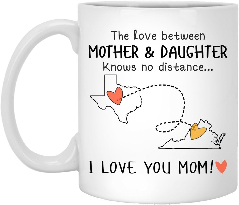 the love between a mother and daughter knows no distance mug