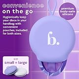 Bodyotics Comfydisc Reusable Menstrual Disc Two Pack S & L with Pouch view 6