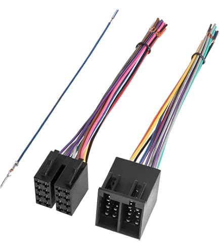 Autoradio adapter kabel ISO stekker bus remote compatibel met Opel Astra F G Corsa B C Autoradio adapter kabel ISO stekker bus remote compatibel met Opel Astra F G Corsa B C
