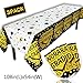 Tifeson 3PCS 2023 Graduation Tablecloths Plastic - Congrats Grad Thick Disposable Plastic Table Covers - Graduation Decorations 2023, Grad 2023 Party Supplies Black and Gold (54