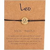 COLORFUL BLING Horoscope Zodiac Bracelet 12 Constellation Sign Bracelet for Women Astrology 14k Gold Plated Bracelet Anklet Friendship Couple Jewelry with Message Card