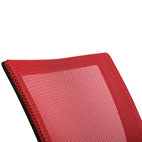 Sets of 2 Ergonomic Mesh Computer Office Desk Task Chair w/Metal Base H12 Red