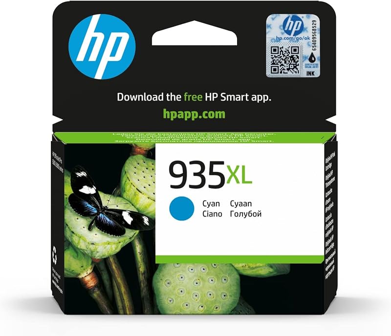 HP 935XL Cyan High Yield Original Ink Cartridge C2P24AE Single Pack 825 Pages