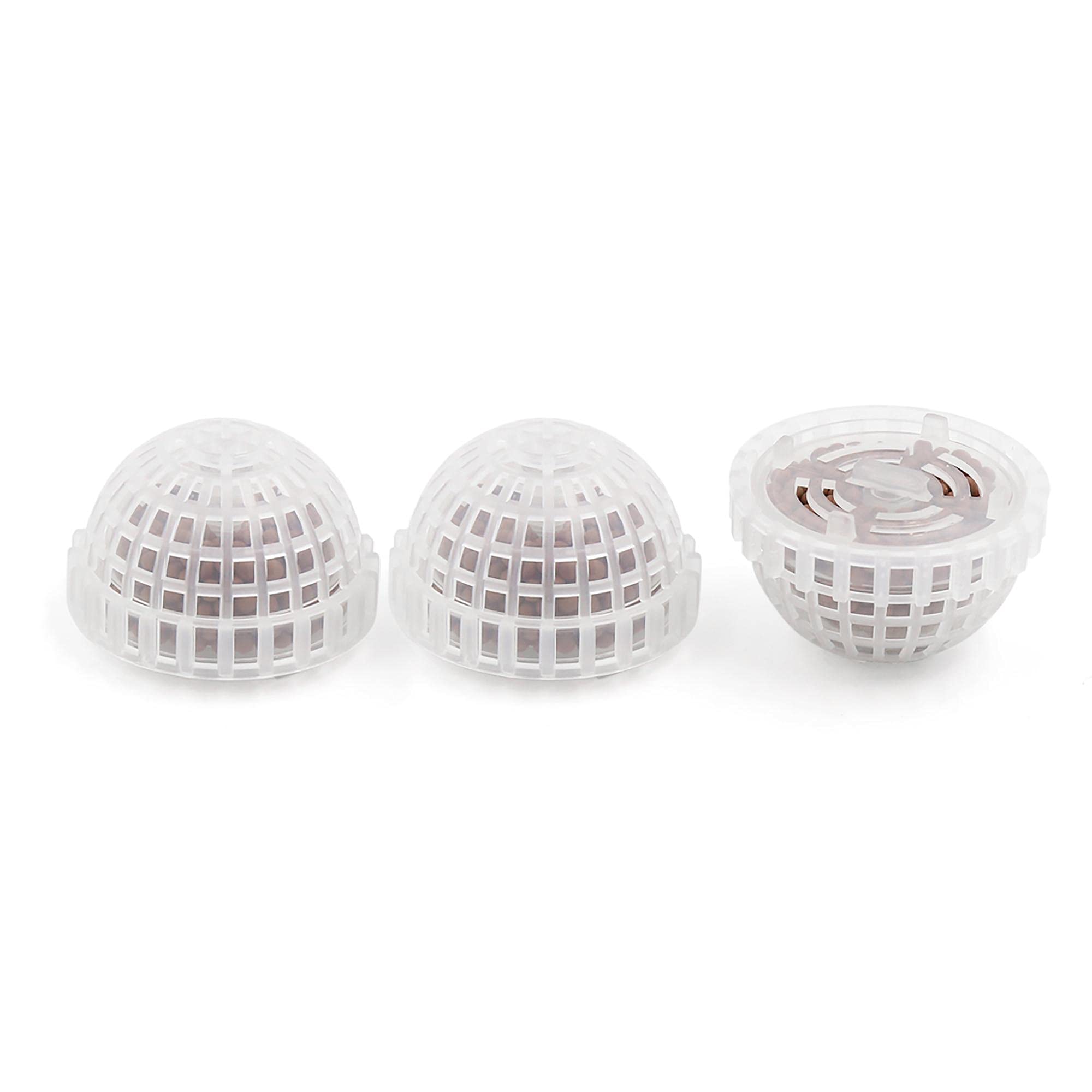 sourcing map 3pcs Plastic Aquarium Shrimp Fish Tank Moss Ball Holder Live Plant Shaping Decor Filter