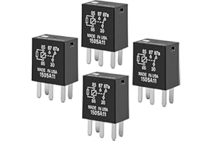 HIMARKLIF 4PCS Main Harness 30Amp Relays 5Pins 12V Compatible with 2008+ Sea-Doo GTI GTR GTS GTX RXP RXT Cruise Spark 900 Base 16/19 Sport 18/21 Fuel Pump Relay Replace# 278003828 G8V-RH-1C7T-R-DC12