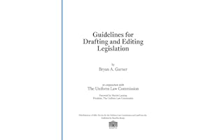 Guidelines for Drafting and Editing Legislation