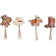 iMagitek 48 Pack Western Cowboy Cupcake Toppers Picks Cake Decorations for Birthday Party, Baby Shower