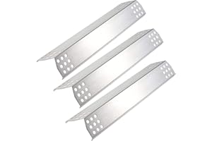 Adviace Replacement Flame Tamers for 720-0787D, 720-0953, 720-0819 BBQ Gas Grill Models, Set of 3 Stainless Steel Burner Covers Heat Plate Shields Replacement