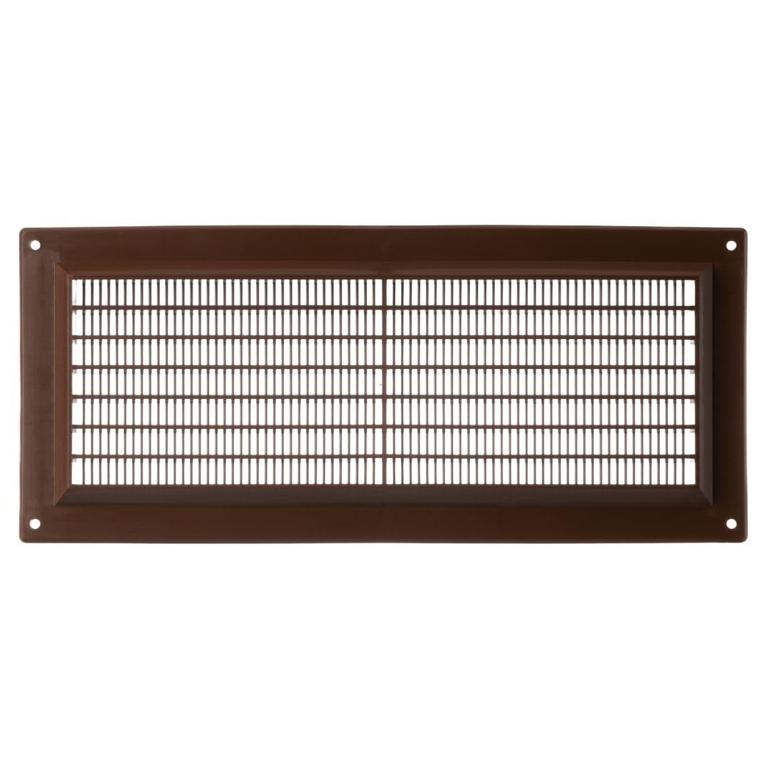 130x300mm / 5x12 inch Brown Plastic Ventilation Grille - Air Vent Cover