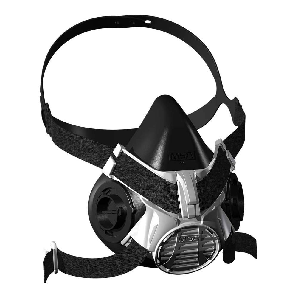 MSA Advantage 400 Half-Mask Respirator | Safety Gas Mask for Protection and Comfort | Advantage 420 Bayonet Filter Connection | Medium | EN 140