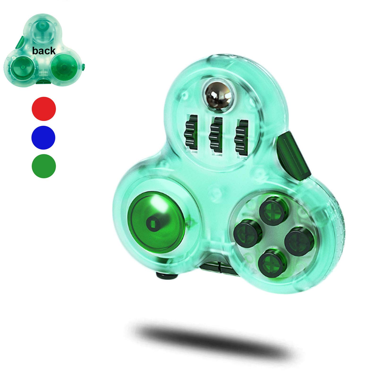 Fidget Pad with 11-Functions Fidget Toys,Fidget Controller Stress Reducer Toys - Perfect for Release Stress and Anxiety,Stress Relief ,ADHD, ADD, Autism,Children,Adults