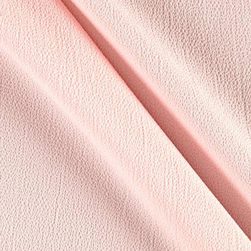 Bubble Crepe Solid Rose Quartz Fabric By The Yard